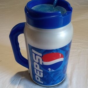 Pepsi Blue and White Beverage Container